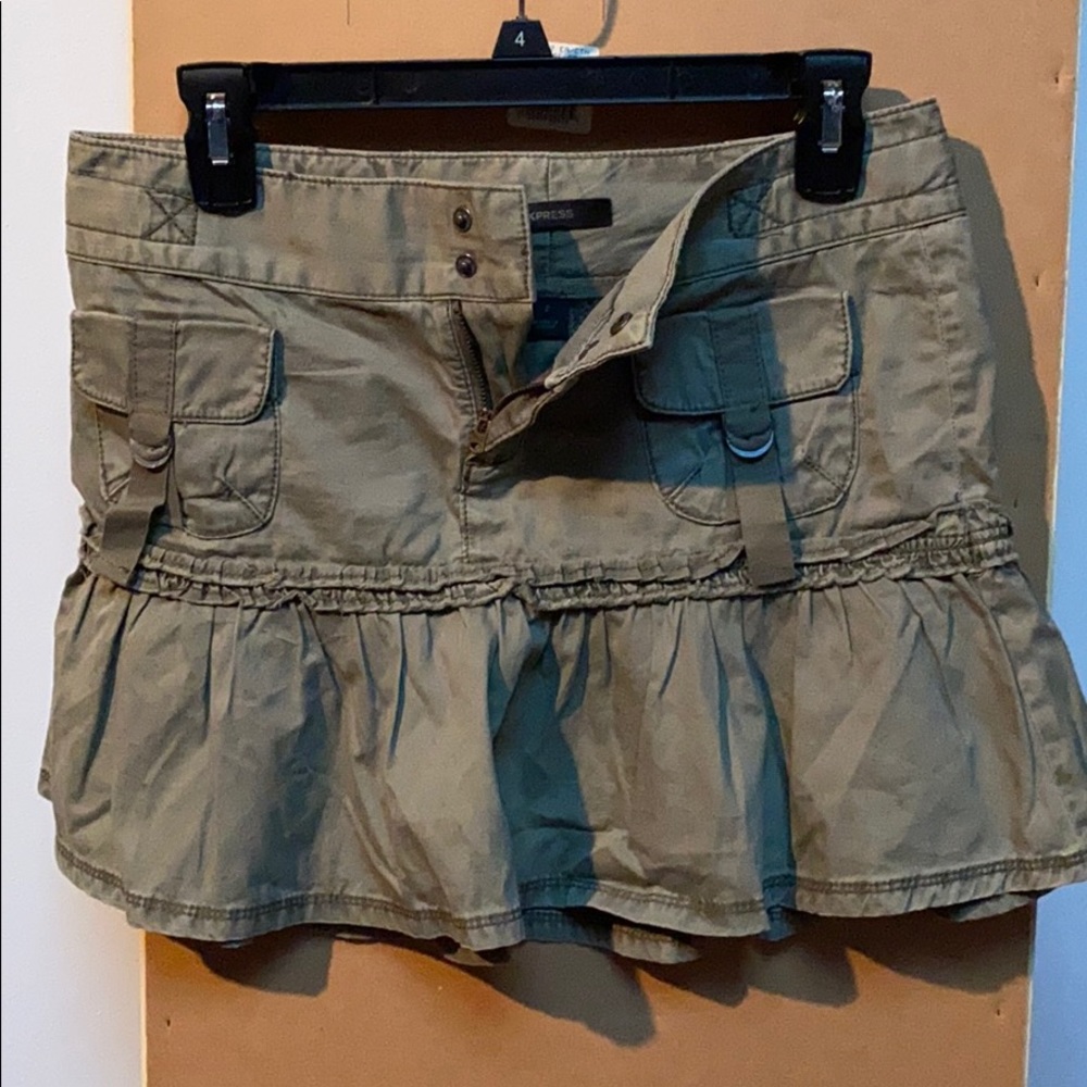 Express green skirt